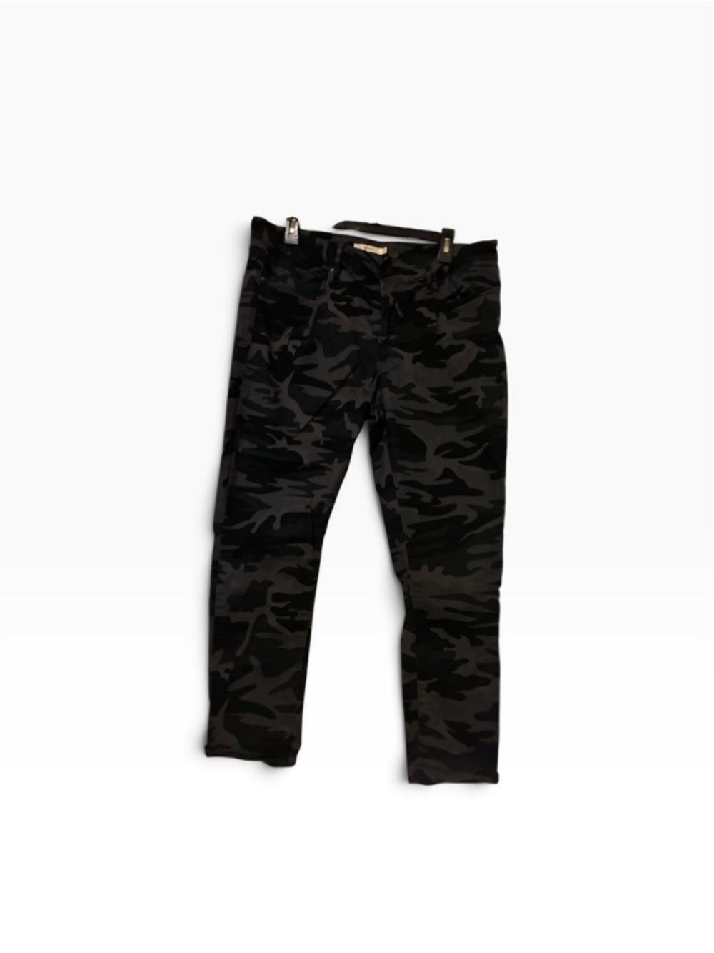 Women's Levi's 711 Skinny Jeans Size 33 Black Camo Print